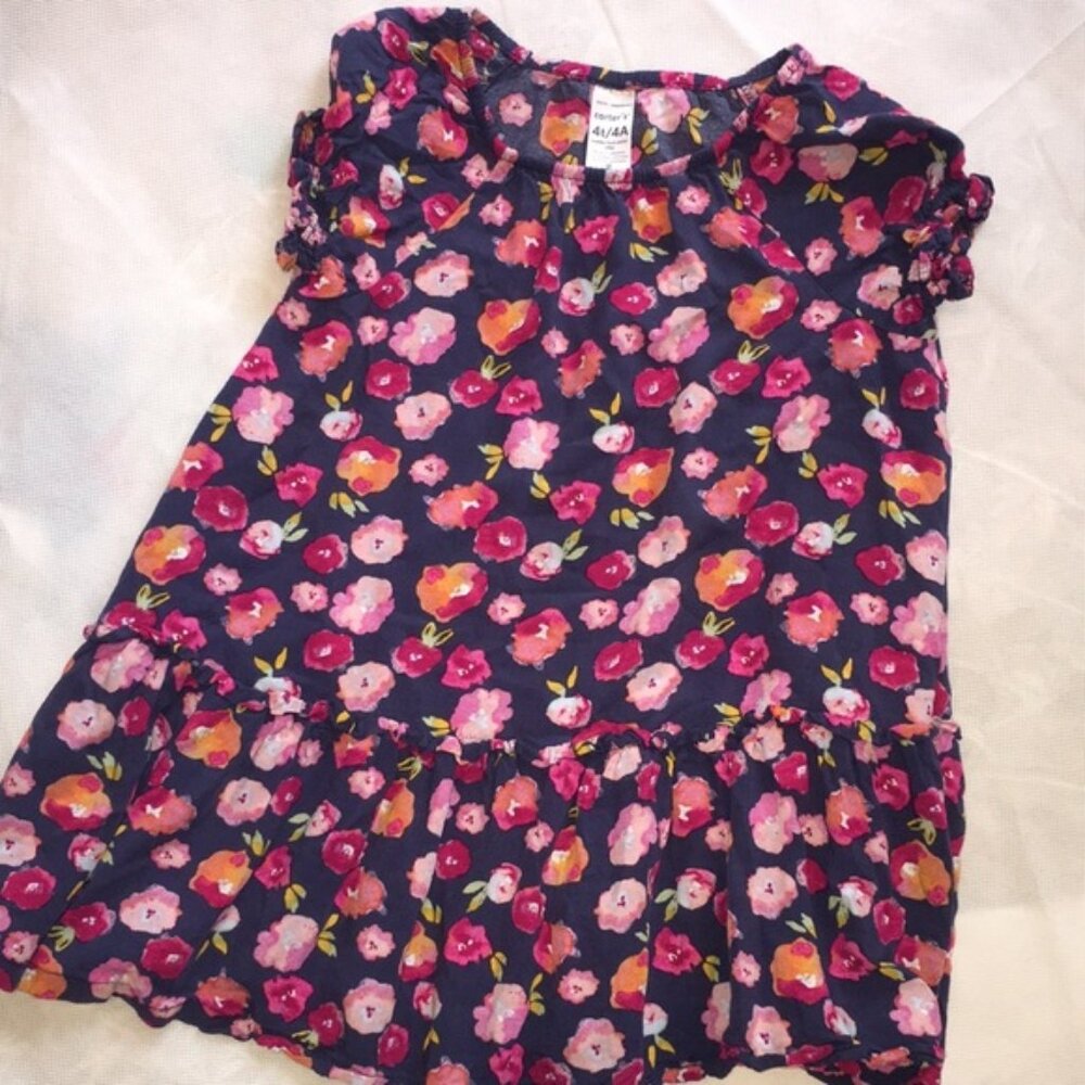 Carter's Toddler Summer Dress Floral Print | Size 4T